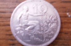 stříbrná českovenská mince