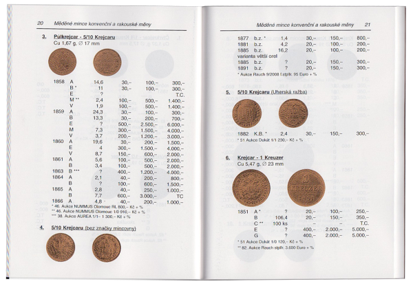 katalog minci nahled1 Katalogy a ceníky mincí