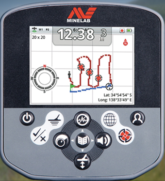 ctx 3030 map Minelab CTX 3030 – Mapa, navigace a GPS